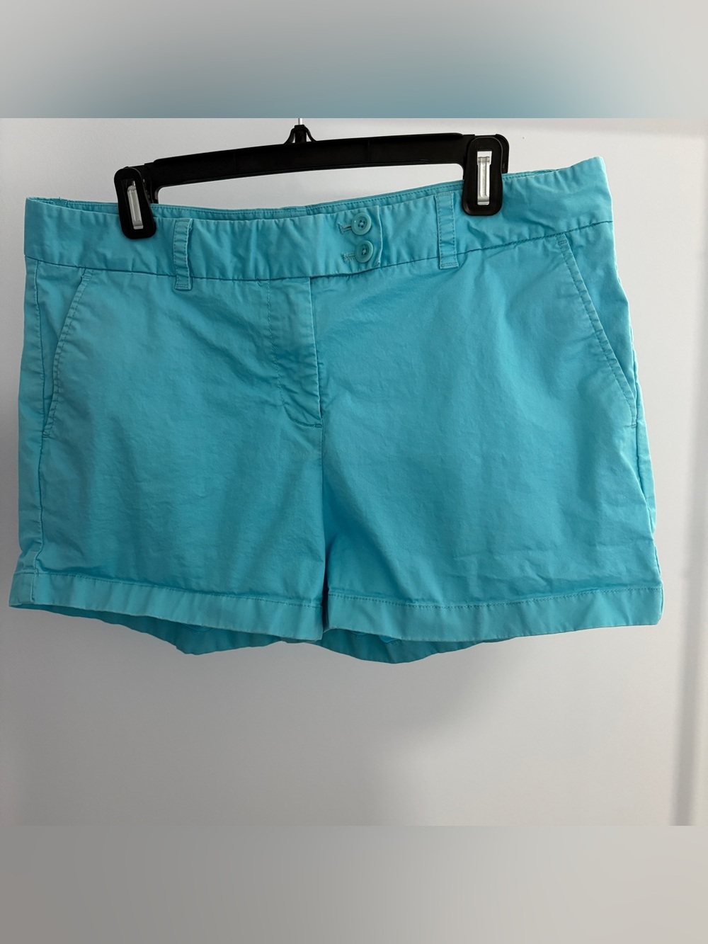 Vineyard Vines Women's Turquoise High-Rise Shortie Shorts
